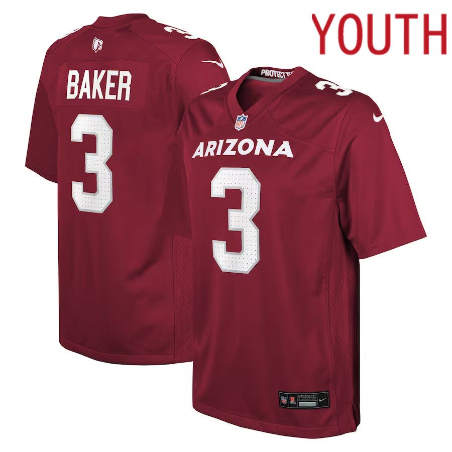 Youth Arizona Cardinals 3 Budda Baker Nike Cardinal Game Player NFL Jersey